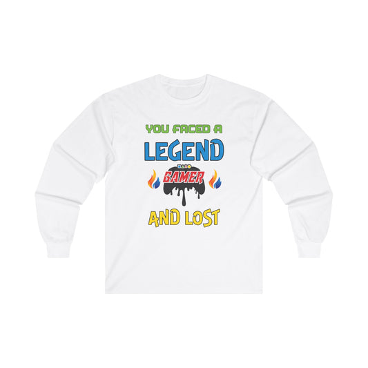 You Faced a Legend- Men's Long Sleeve Tee