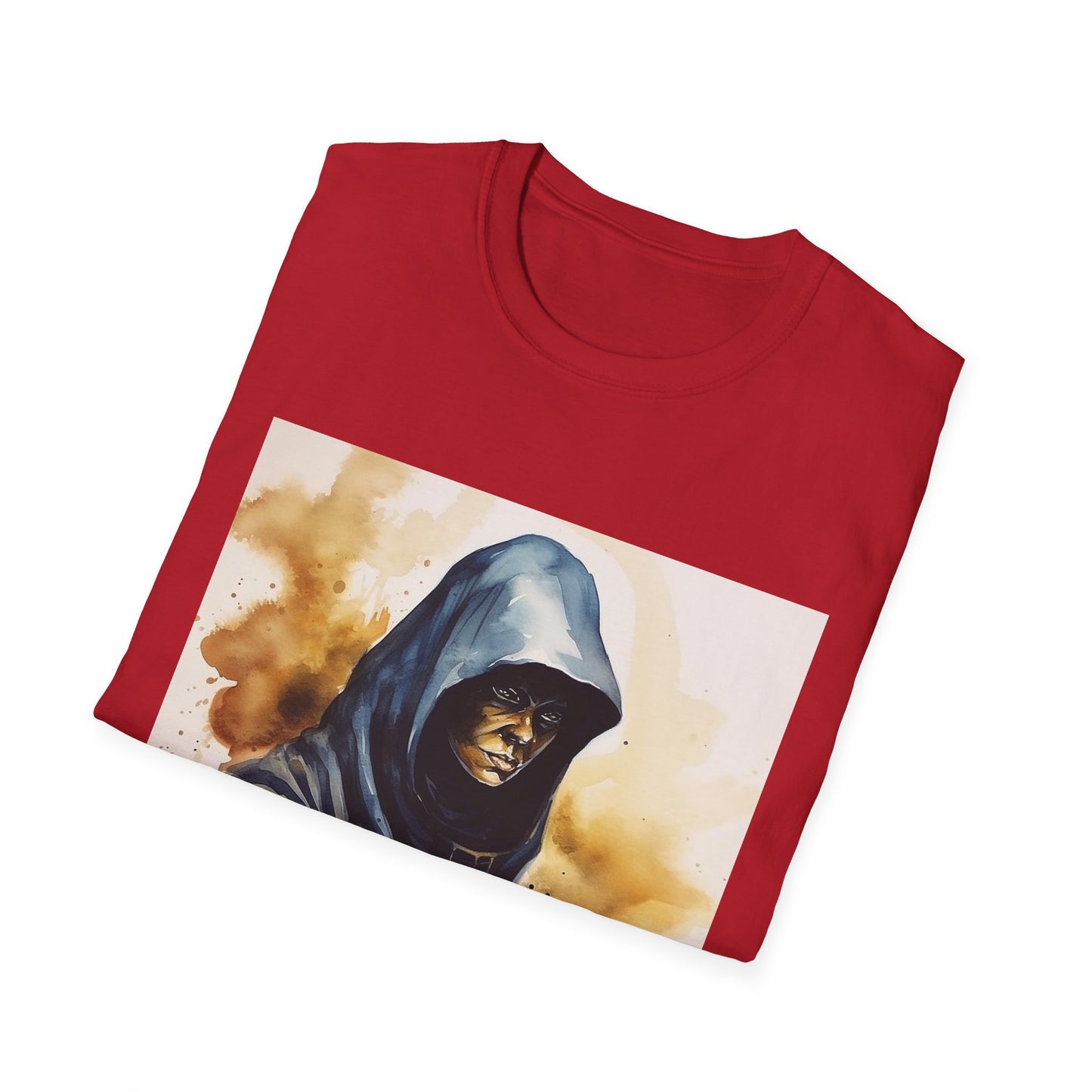 Hooded Figure- Men's Softstyle T-Shirt