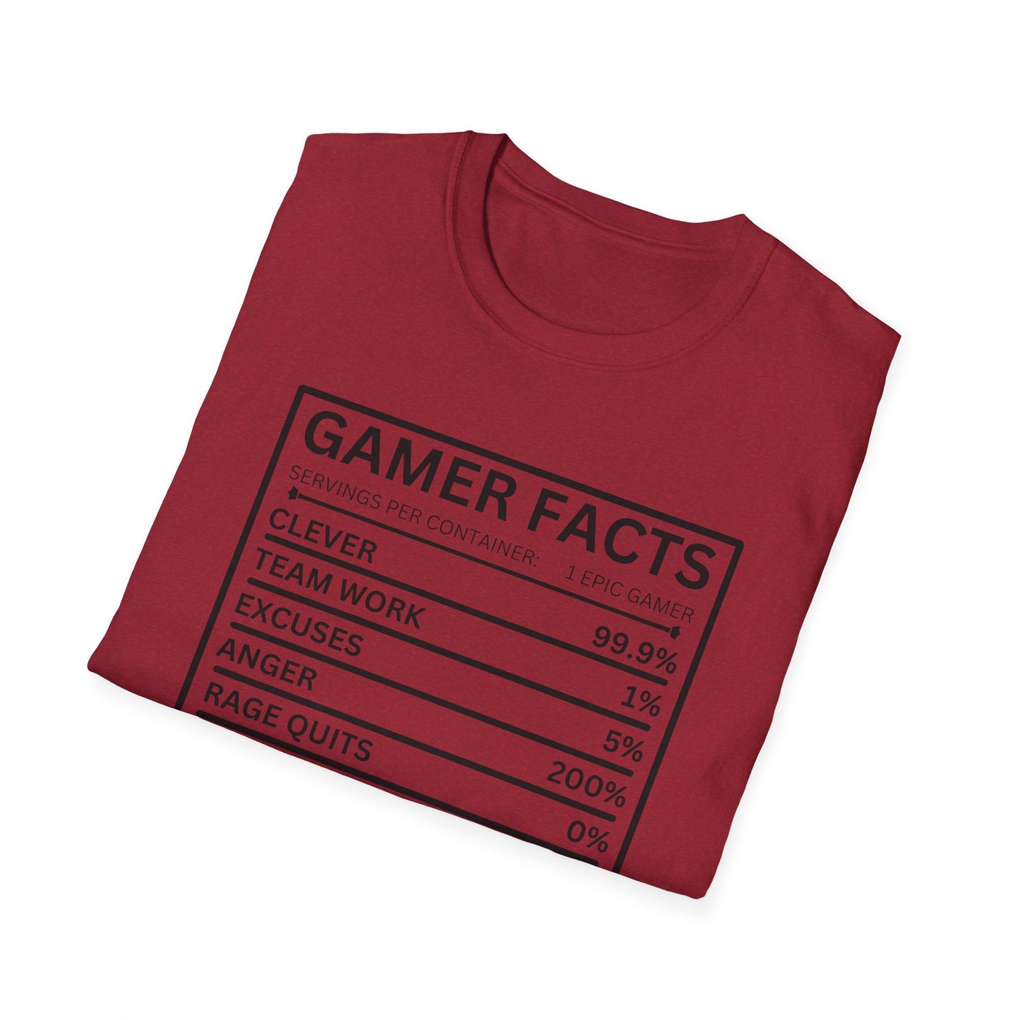 Gamer Facts- Women's Softstyle T-Shirt