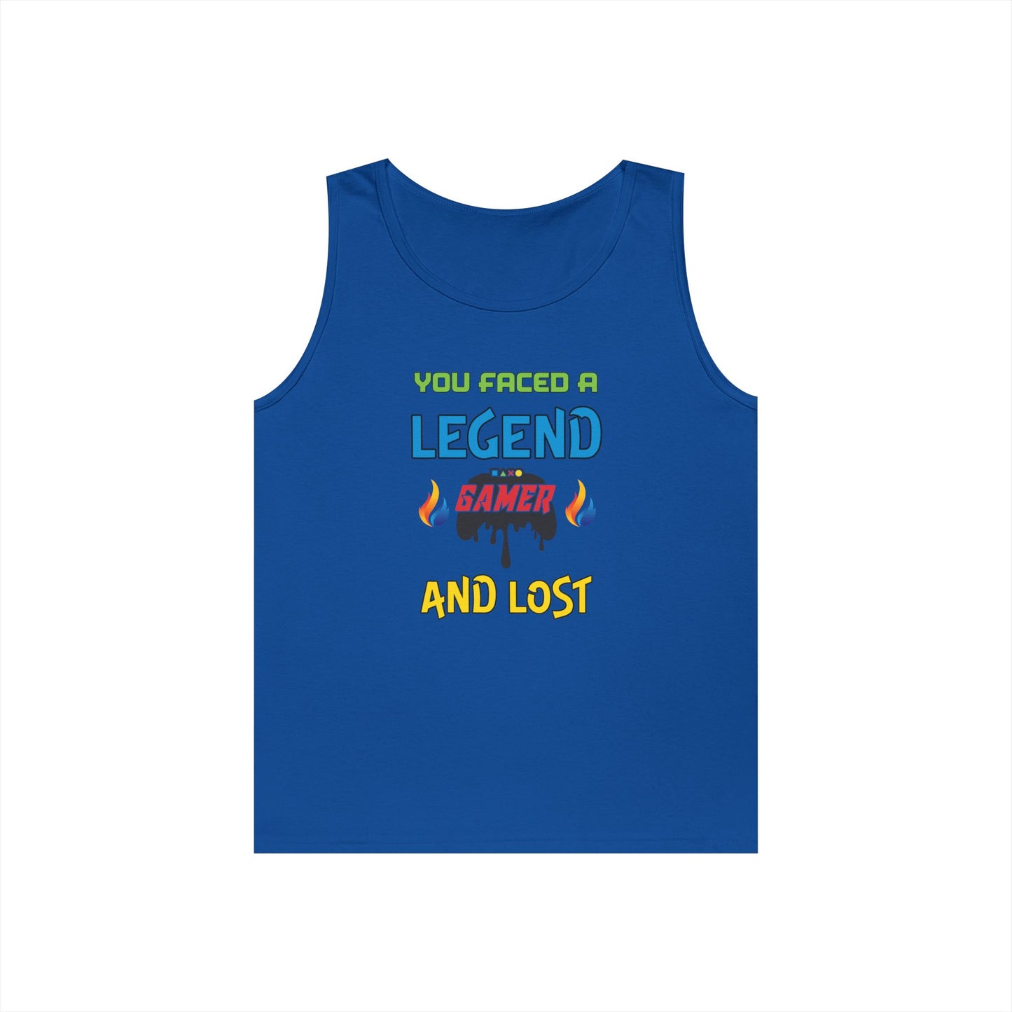 You Faced a Legend- Men's Cotton Tank Top