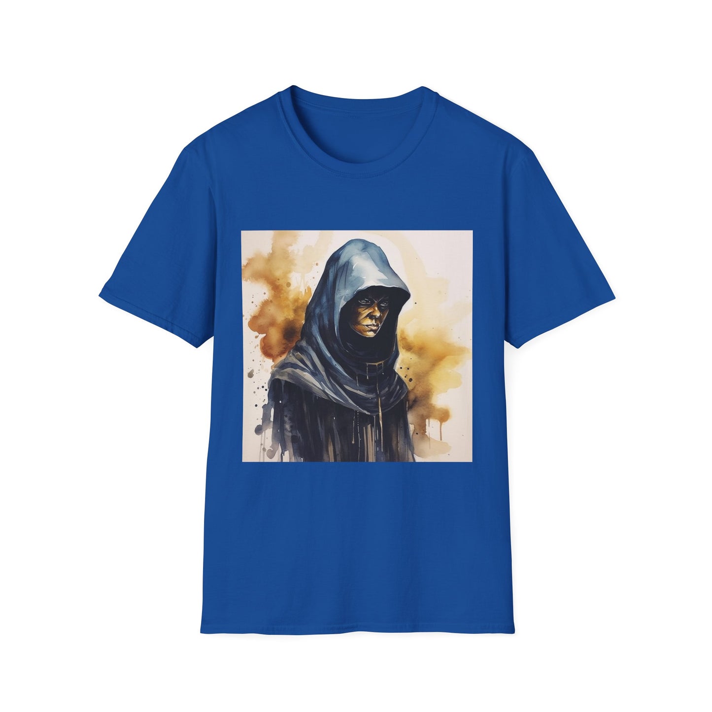 Hooded Figure- Men's Softstyle T-Shirt