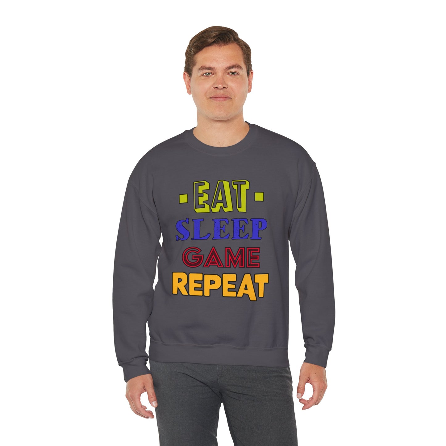 Eat Sleep Game Repeat- Men's Sweatshirt