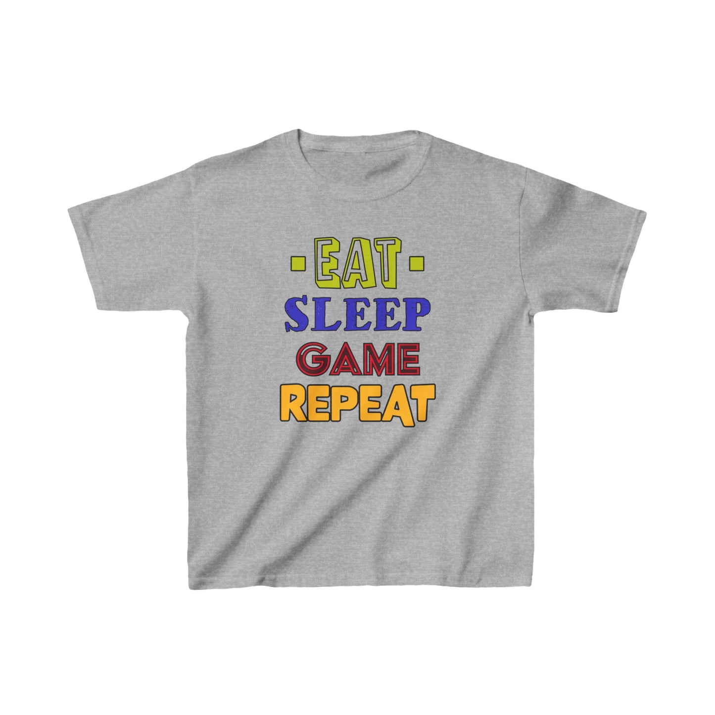 Eat Sleep Game Repeat- Kids Heavy Cotton™ Tee