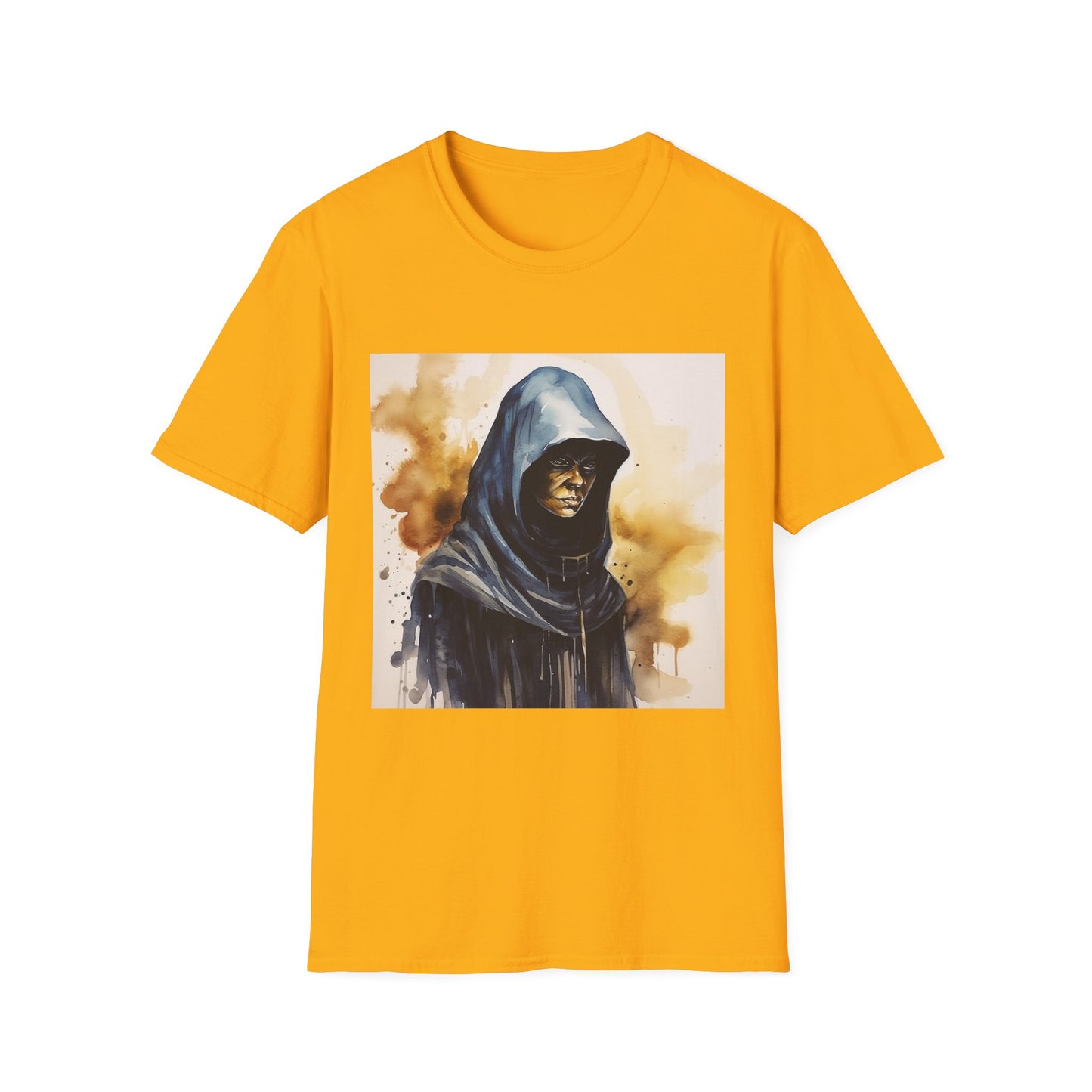 Hooded Figure- Men's Softstyle T-Shirt