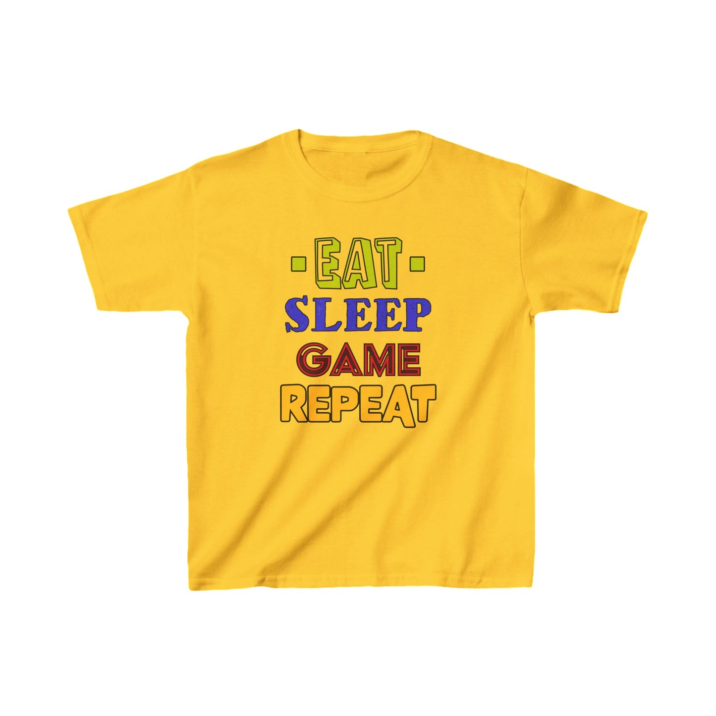 Eat Sleep Game Repeat- Kids Heavy Cotton™ Tee