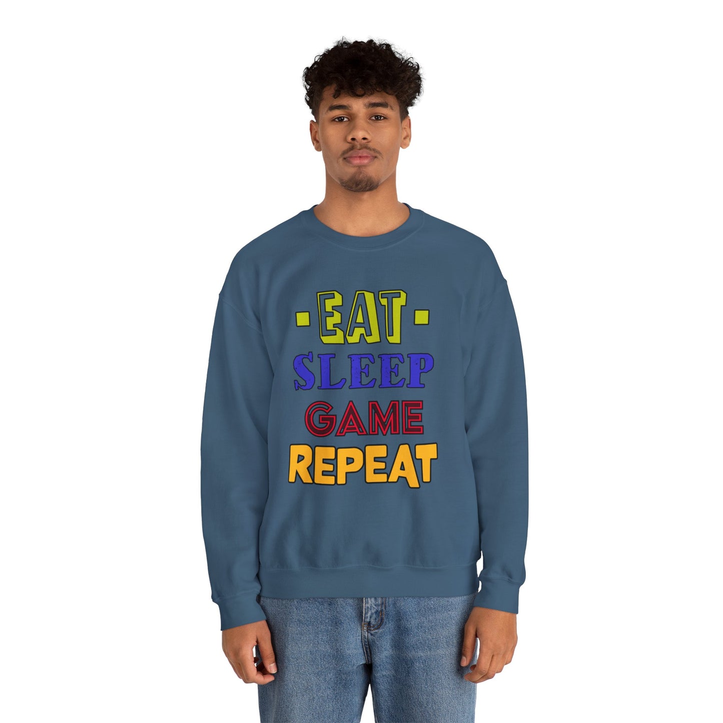 Eat Sleep Game Repeat- Men's Sweatshirt