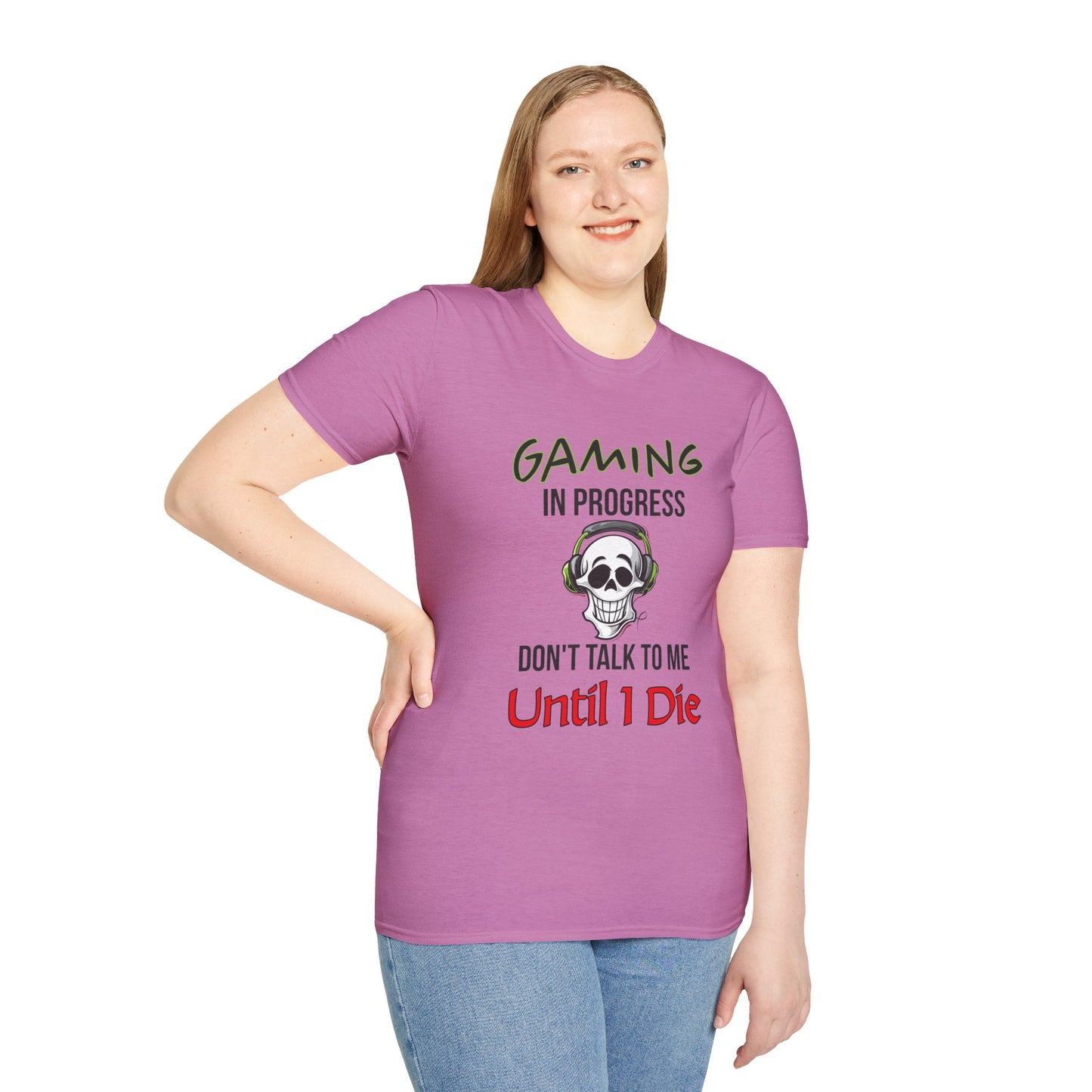 Gaming In Progress- Women's Softstyle T-Shirt