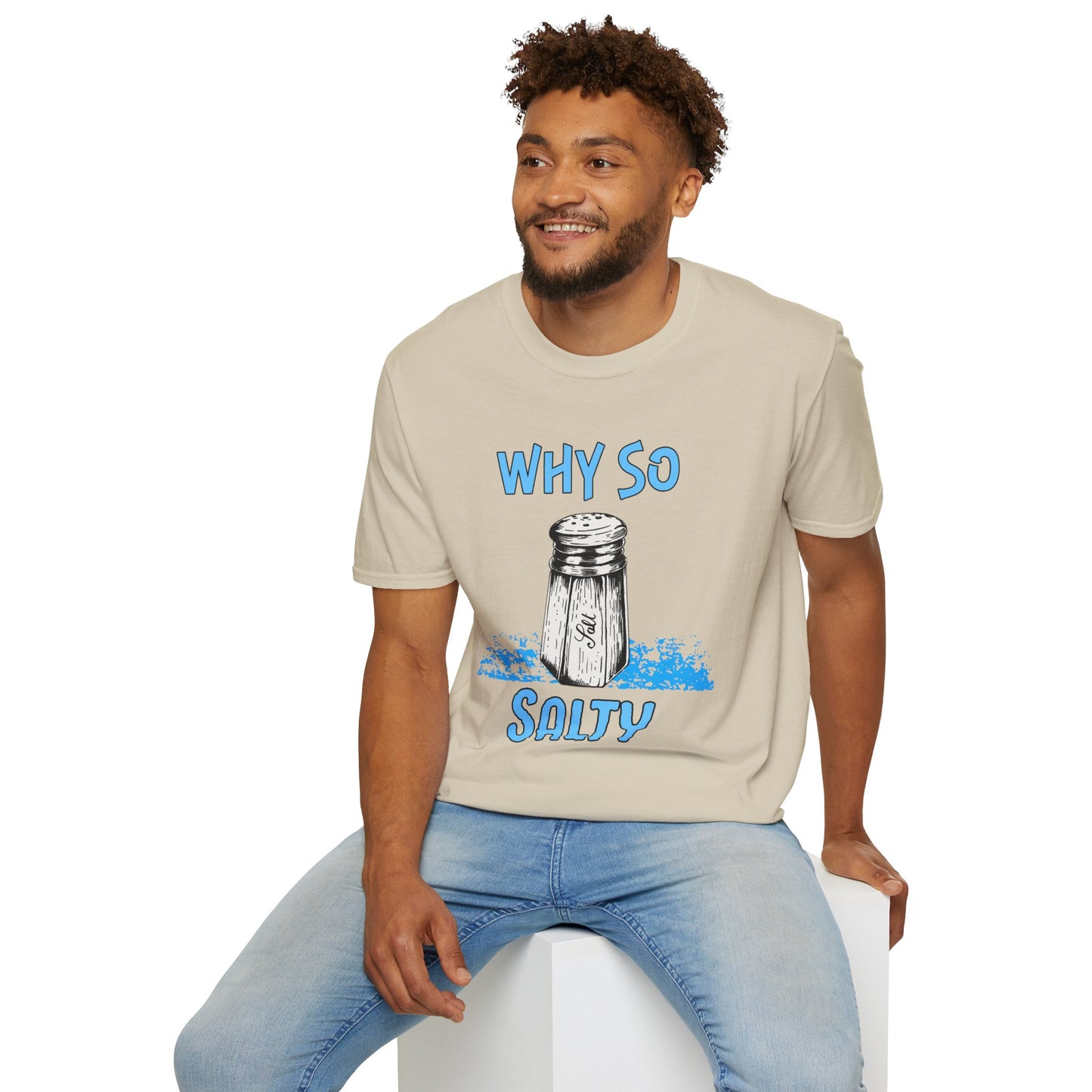 Why So Salty-  Men's Softstyle T-Shirt