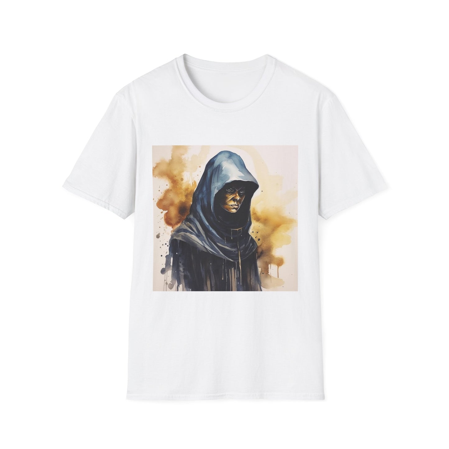 Hooded Figure- Women's Softstyle T-Shirt