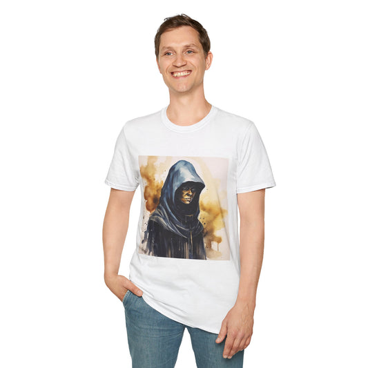 Hooded Figure- Men's Softstyle T-Shirt