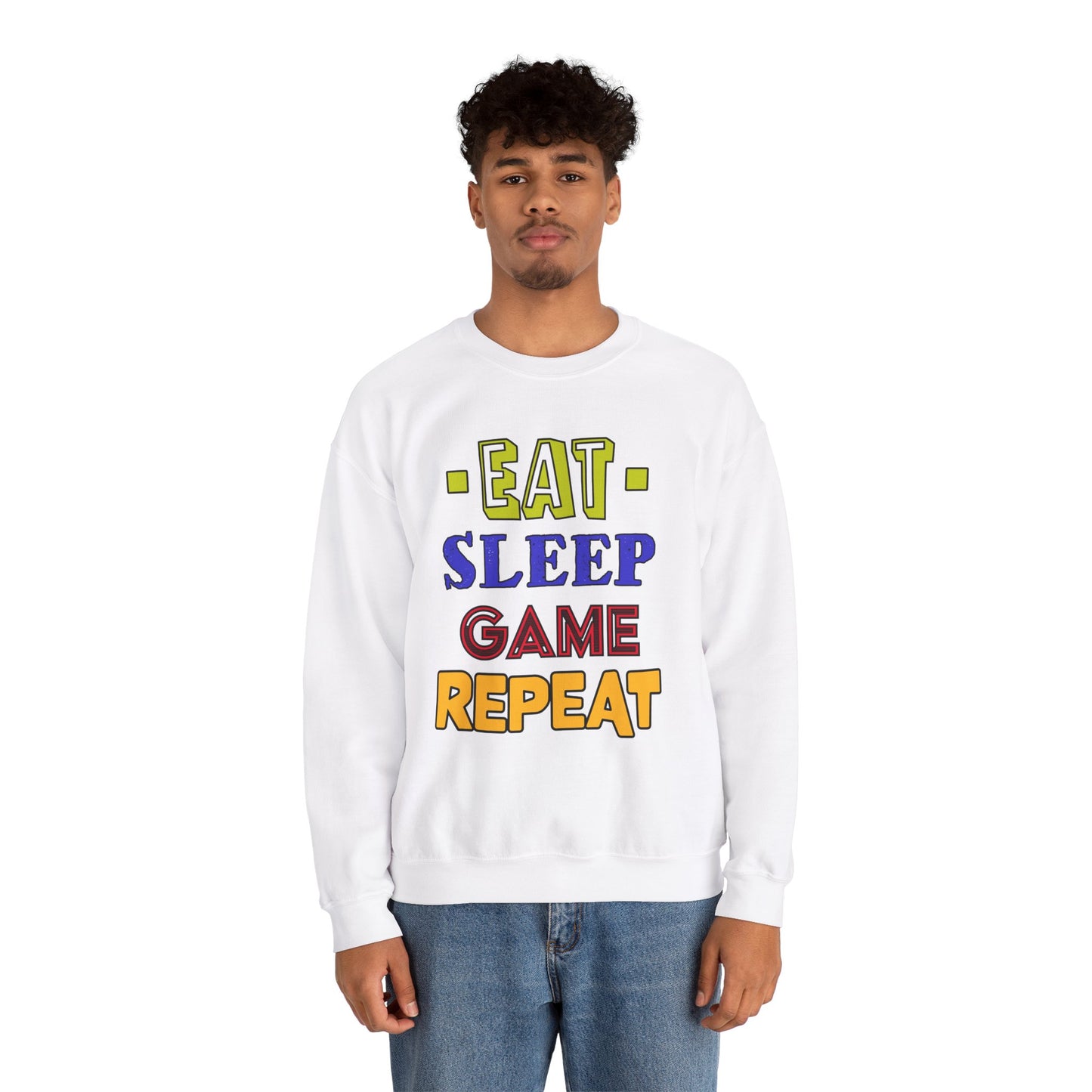 Eat Sleep Game Repeat- Men's Sweatshirt