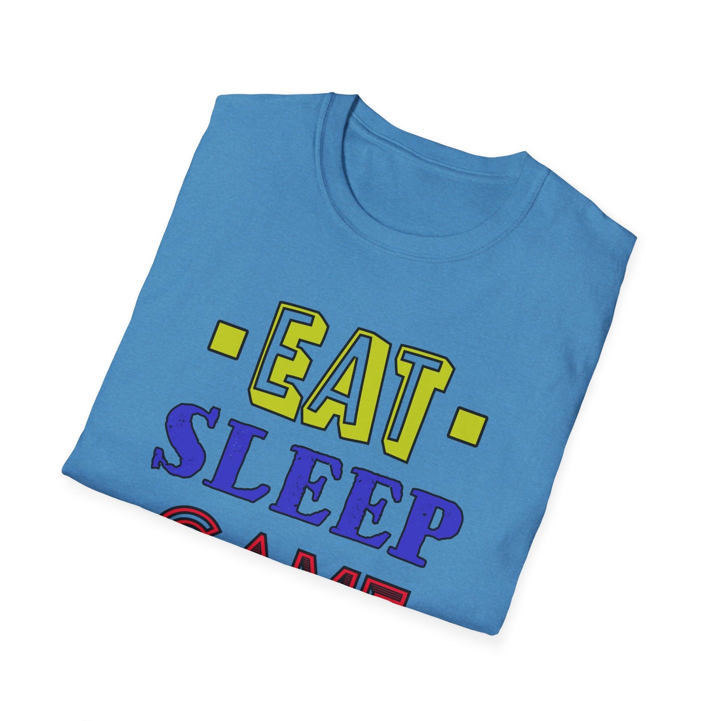 Eat Sleep Game Repeat- Men's Softstyle T-Shirt