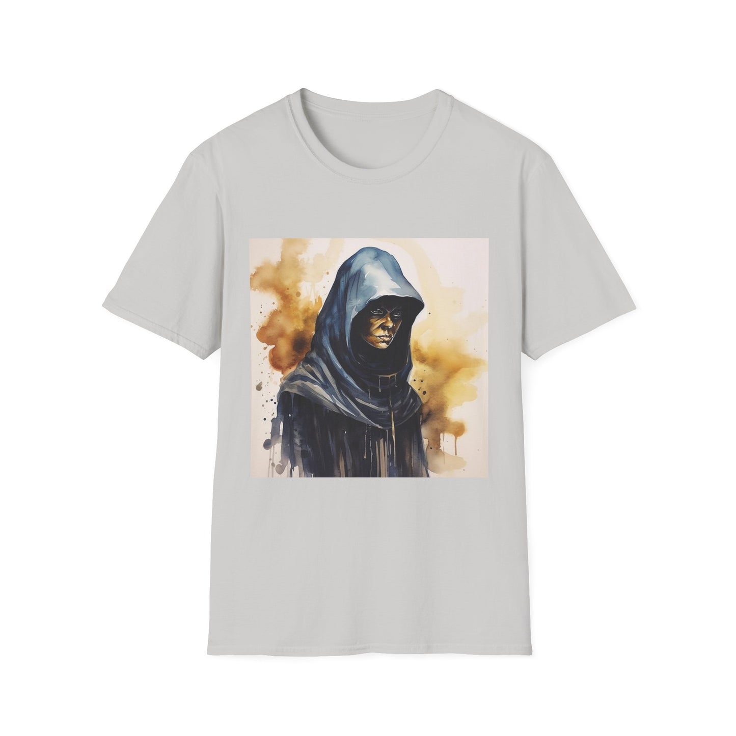 Hooded Figure- Women's Softstyle T-Shirt