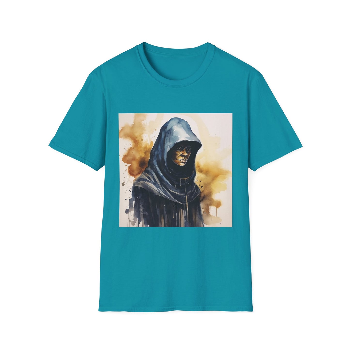 Hooded Figure- Women's Softstyle T-Shirt