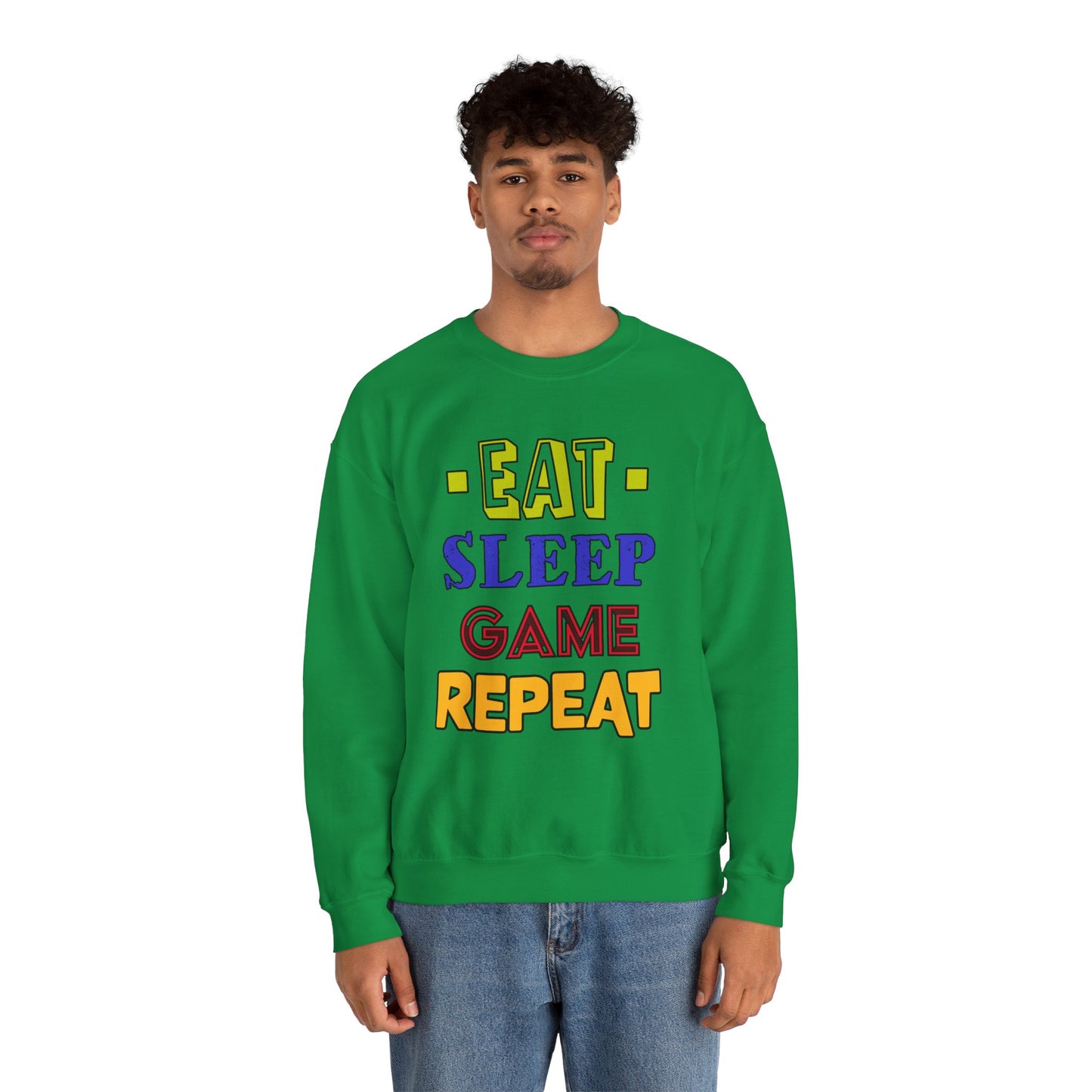 Eat Sleep Game Repeat- Men's Sweatshirt