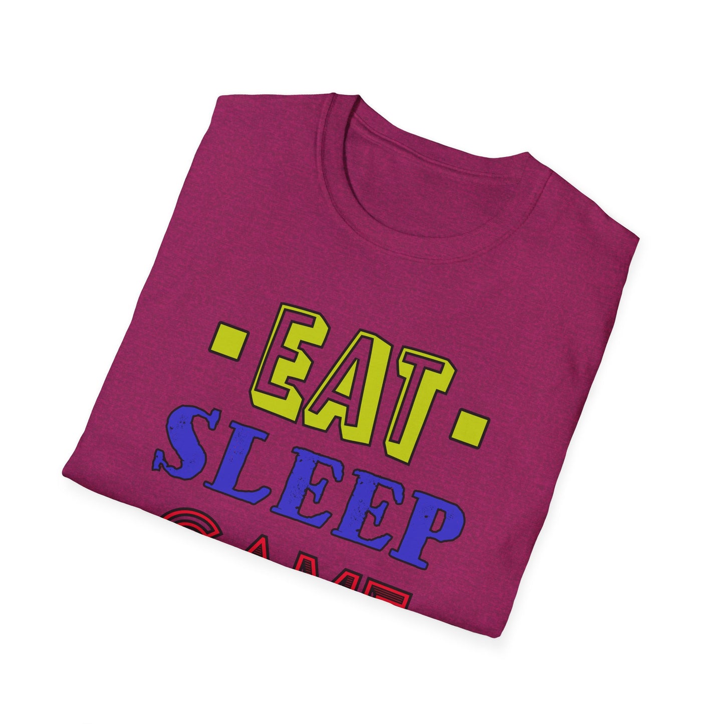 Eat Sleep Game Repeat- Women's Softstyle T-Shirt