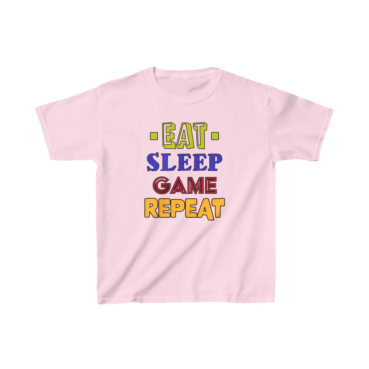 Eat Sleep Game Repeat- Kids Heavy Cotton™ Tee