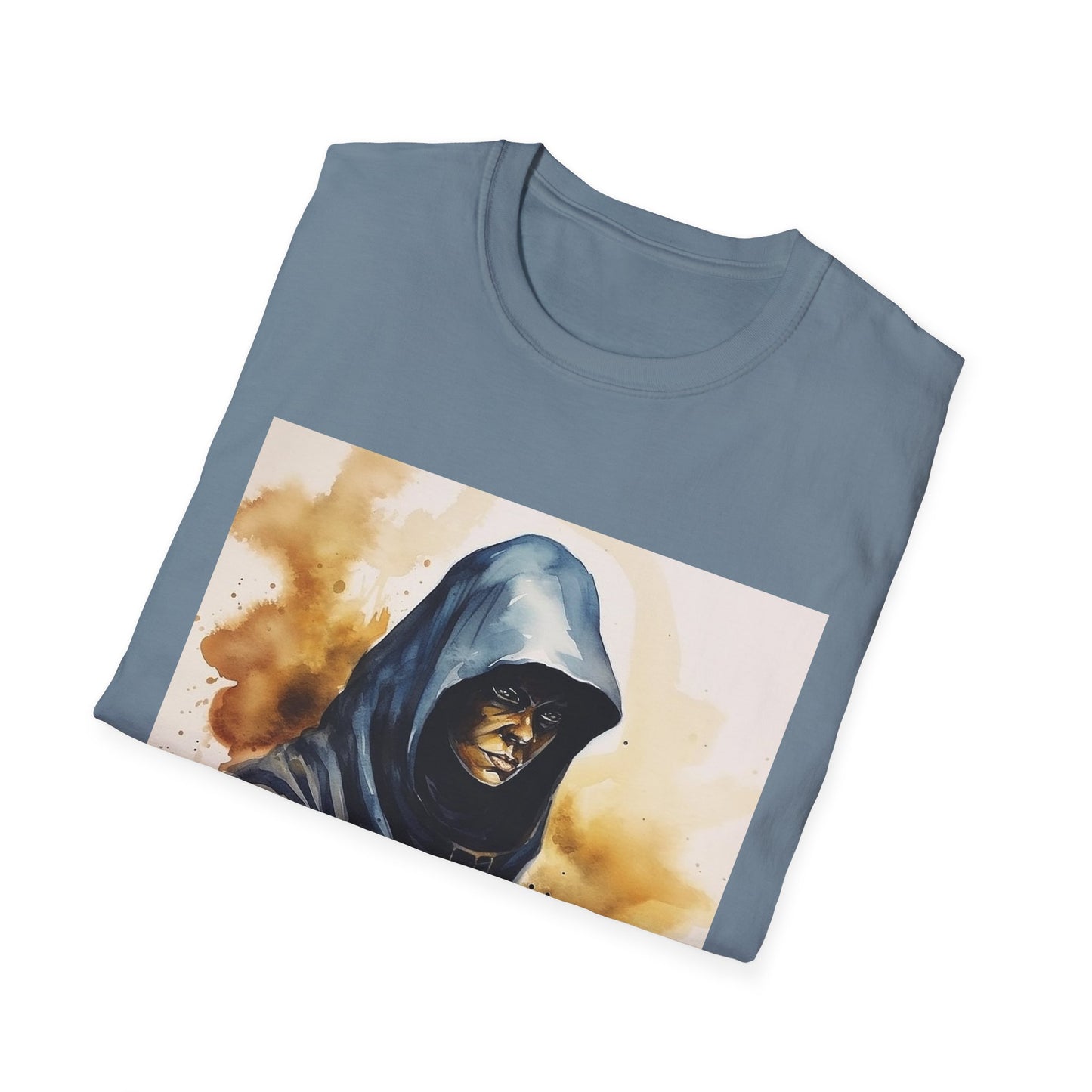 Hooded Figure- Men's Softstyle T-Shirt