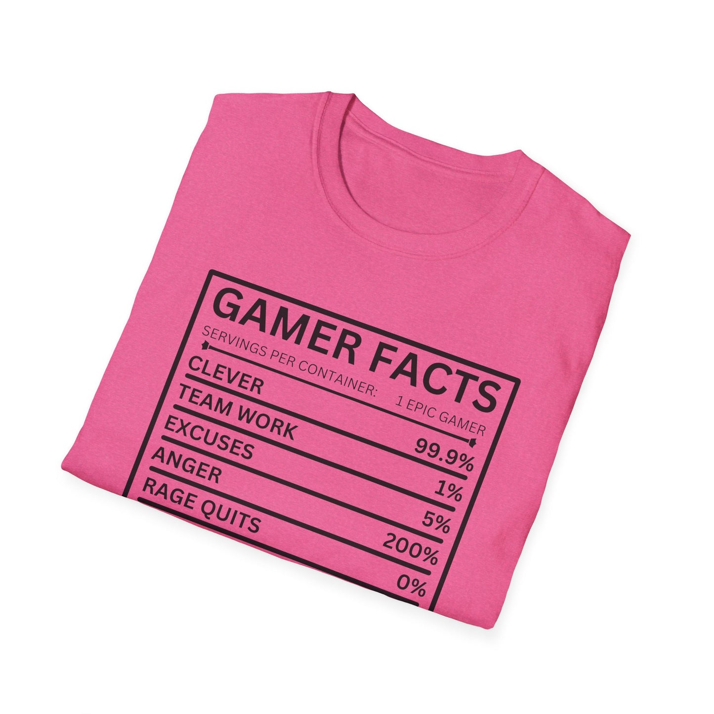 Gamer Facts- Women's Softstyle T-Shirt