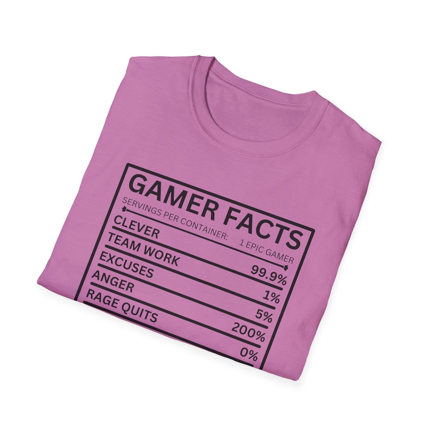 Gamer Facts- Women's Softstyle T-Shirt