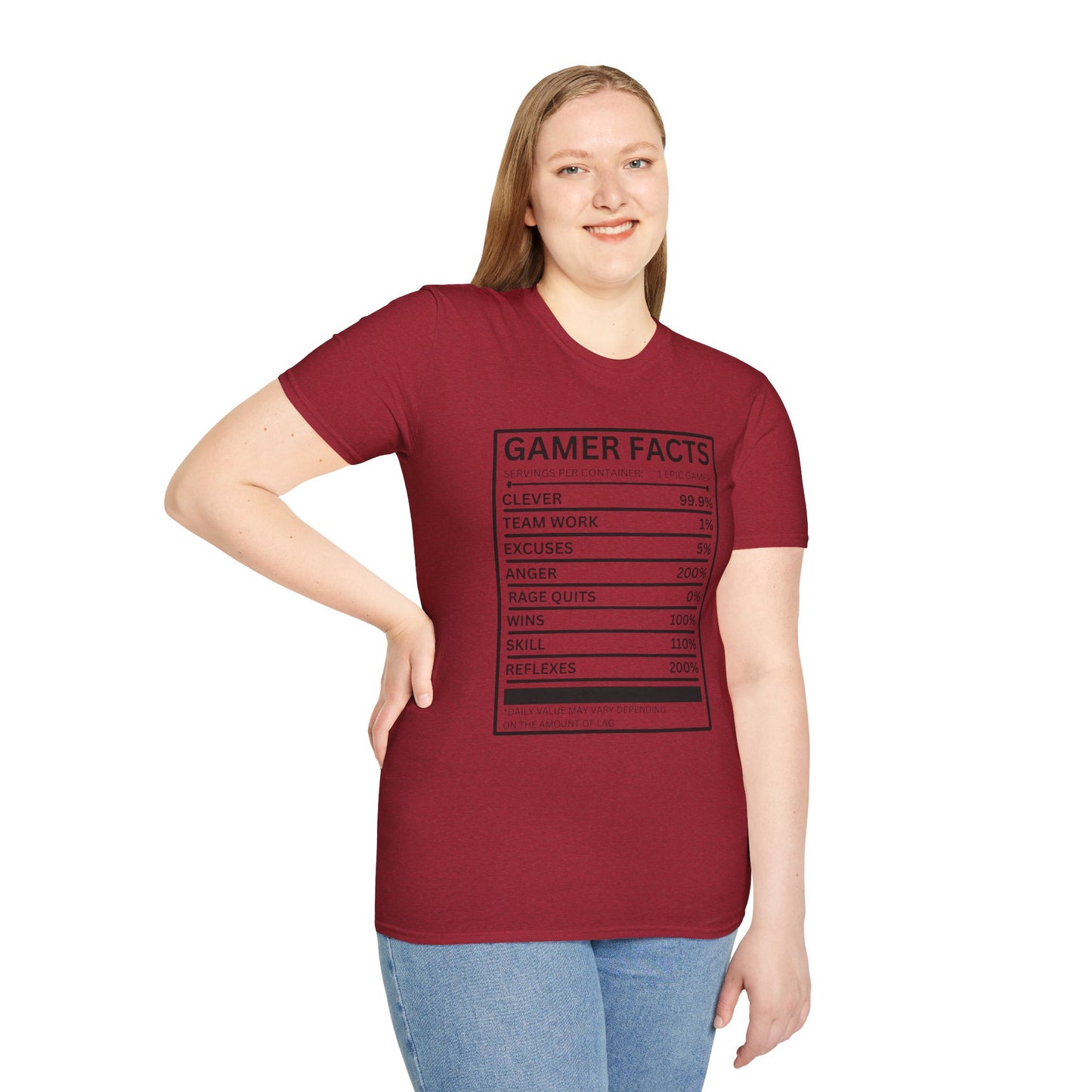 Gamer Facts- Women's Softstyle T-Shirt