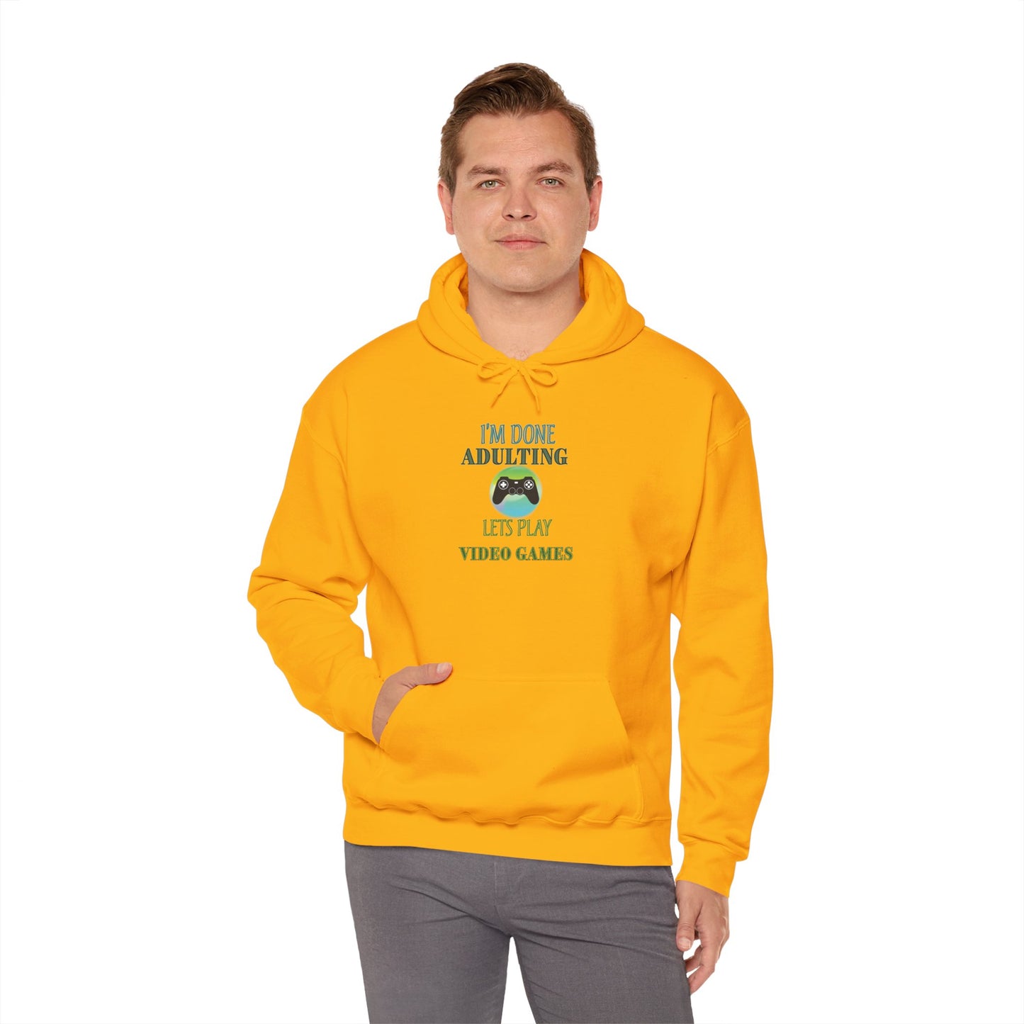 I'm Done Adulting- Men's Heavy Blend™ Hoodie