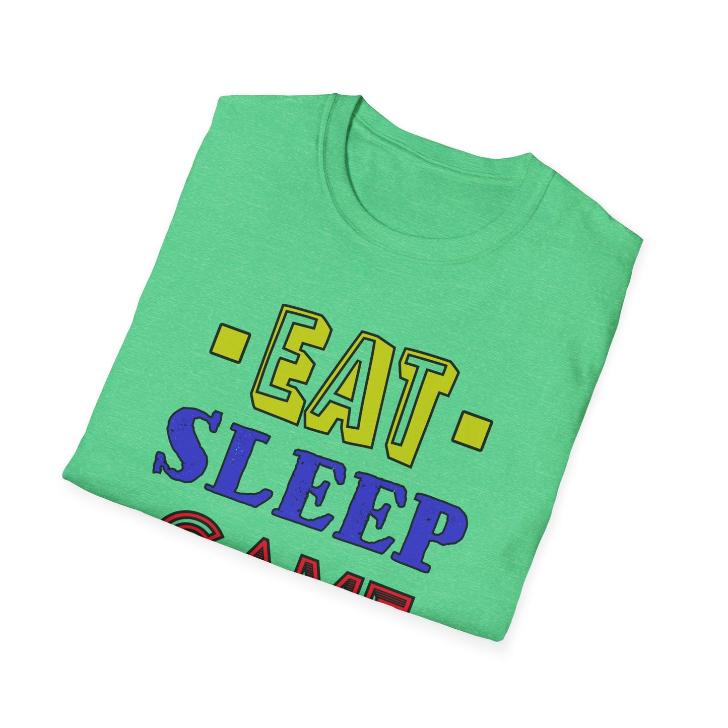 Eat Sleep Game Repeat- Women's Softstyle T-Shirt