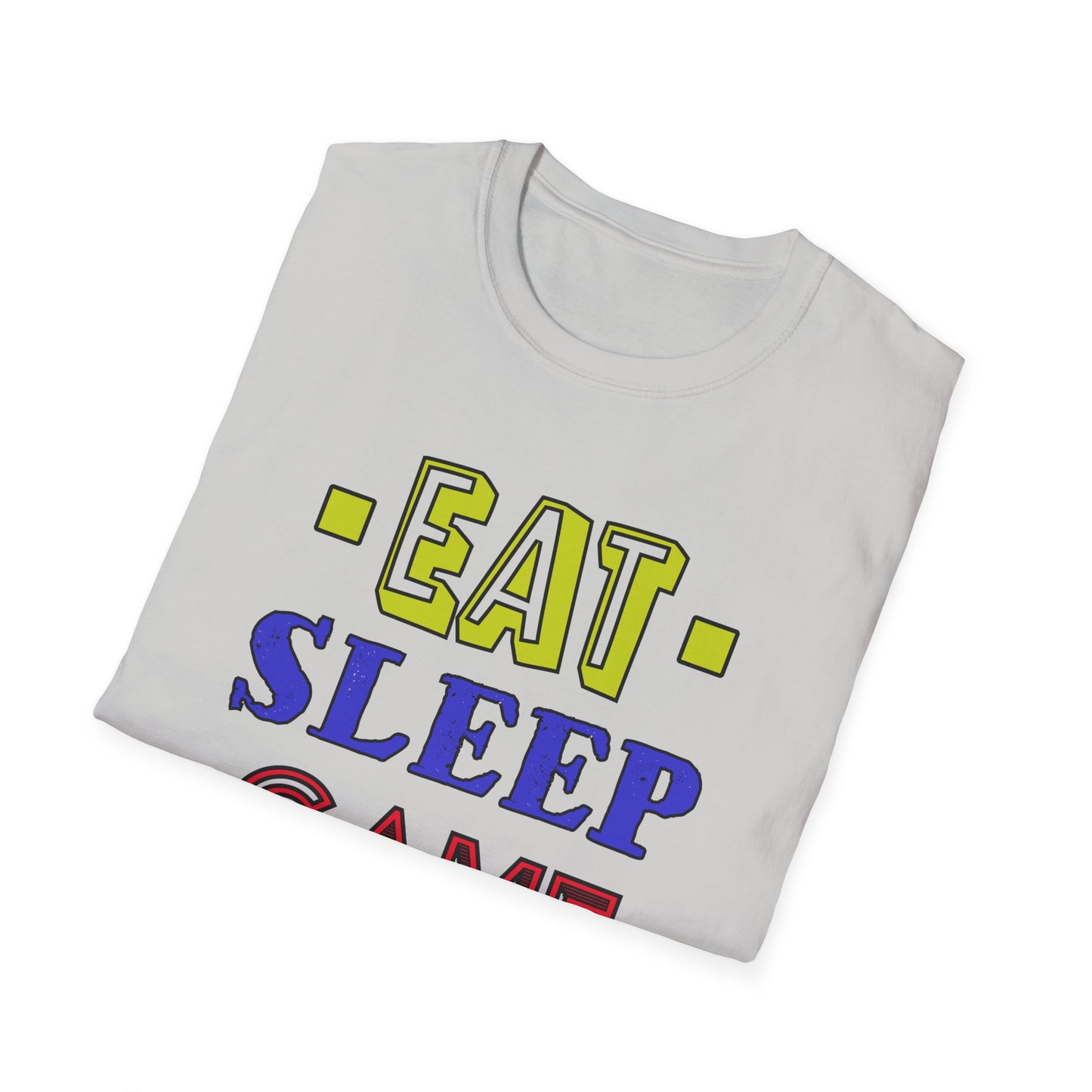 Eat Sleep Game Repeat- Men's Softstyle T-Shirt