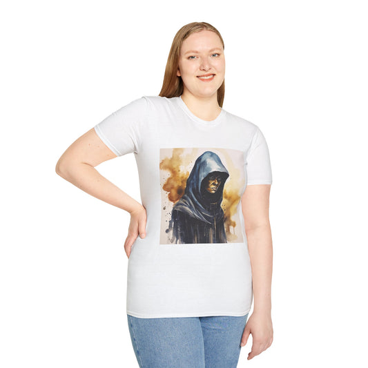 Hooded Figure- Women's Softstyle T-Shirt