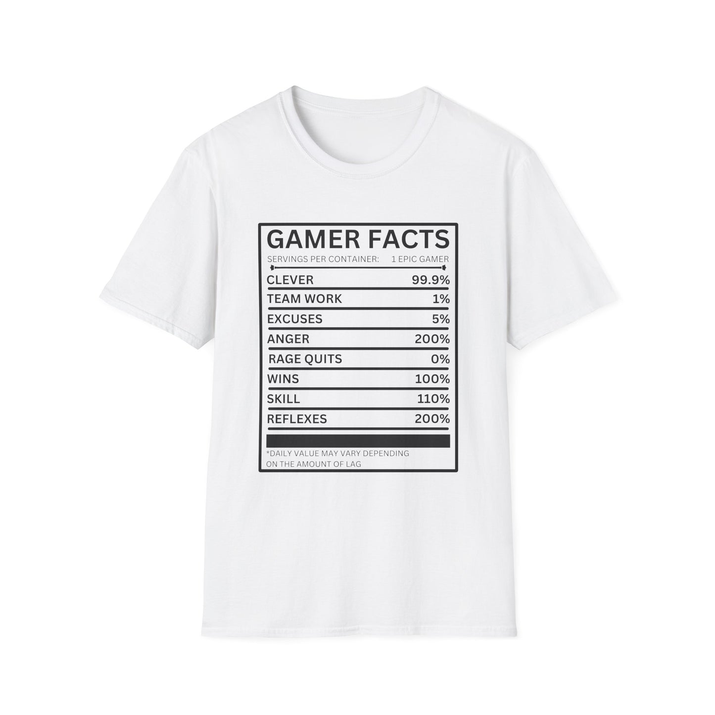 Gamer Facts- Women's Softstyle T-Shirt