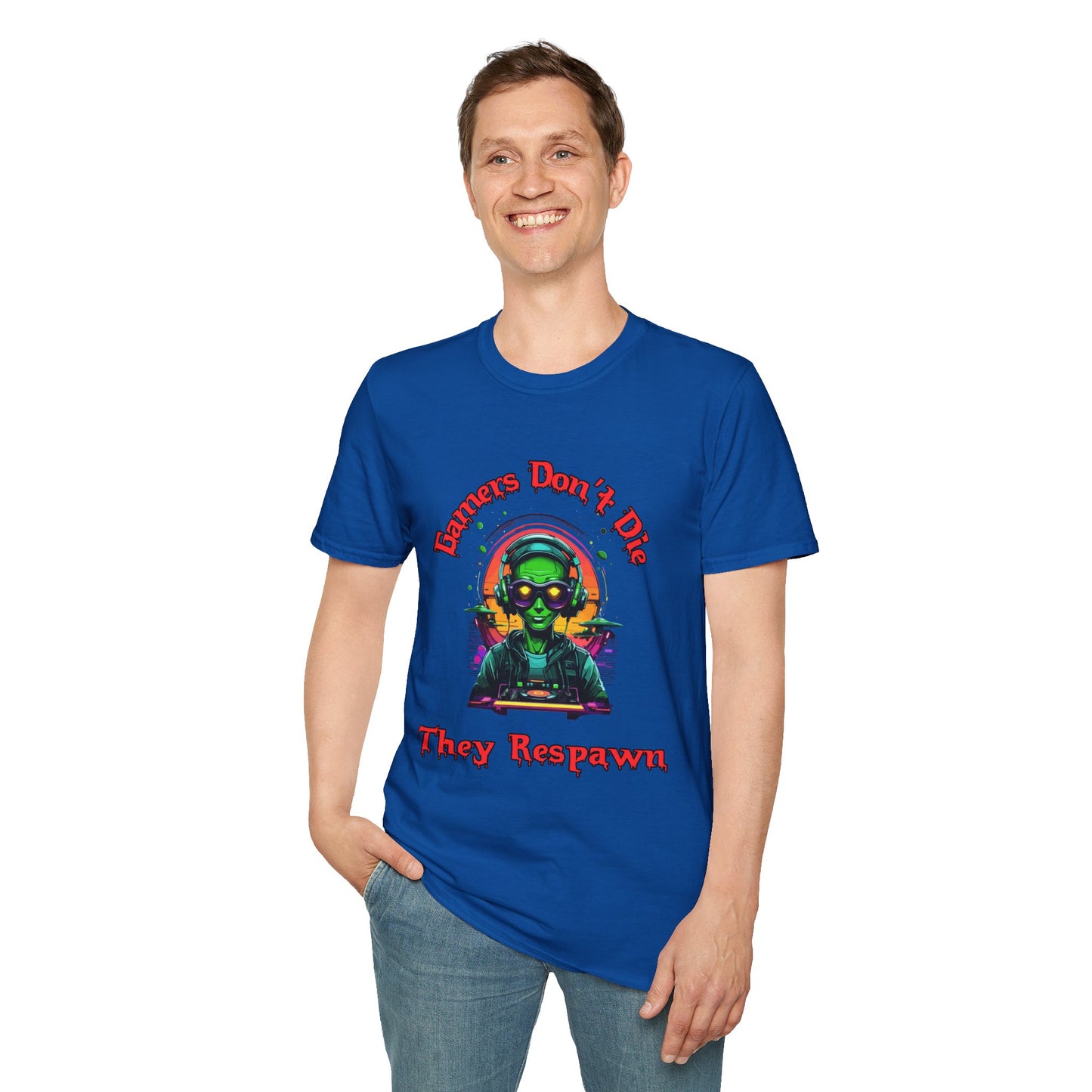 Gamer's Don't Die- Men's Softstyle T-Shirt