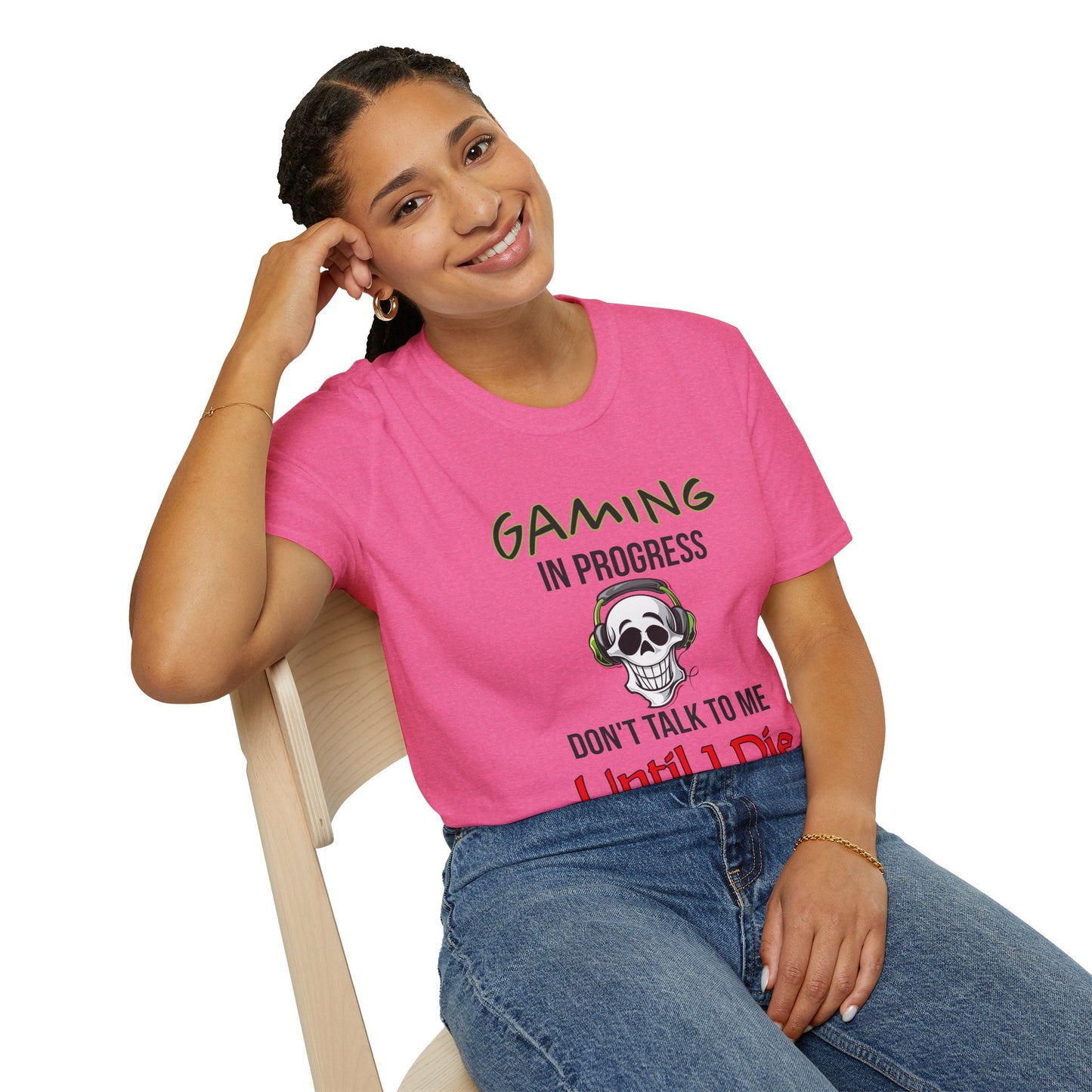 Gaming In Progress- Women's Softstyle T-Shirt