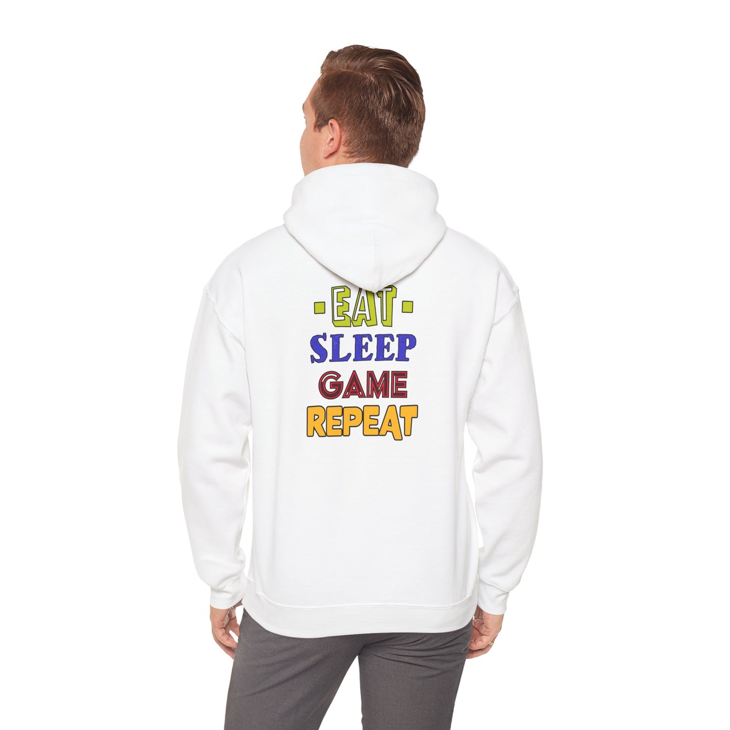 Eat Sleep Game Repeat- Men's Heavy Blend™ Hoodie