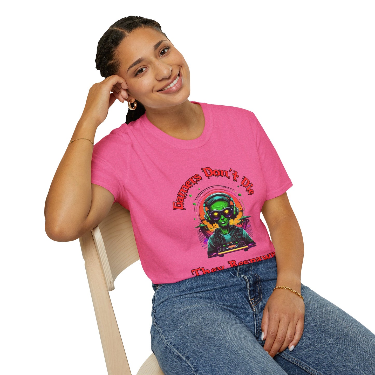 Gamers Don't Die- Women's Softstyle T-Shirt