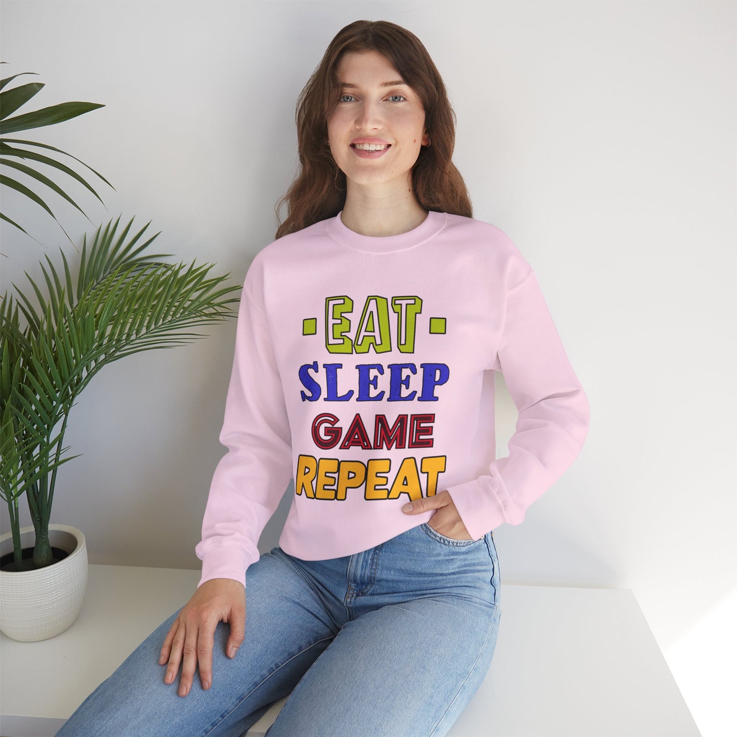 Eat Sleep Game Repeat- Women's  Sweatshirt