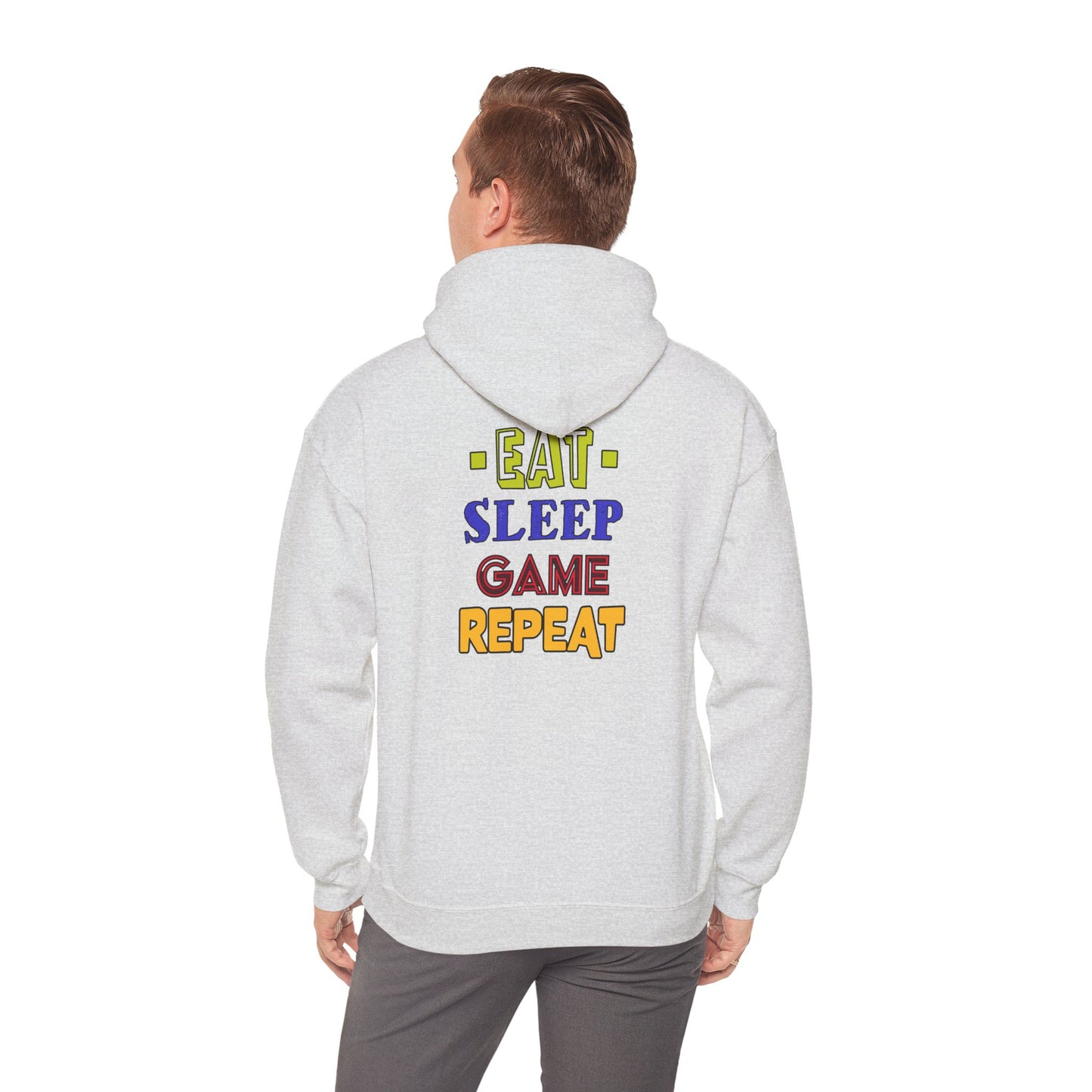 Eat Sleep Game Repeat- Men's Heavy Blend™ Hoodie