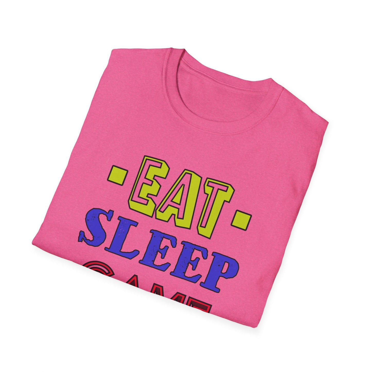 Eat Sleep Game Repeat- Women's Softstyle T-Shirt