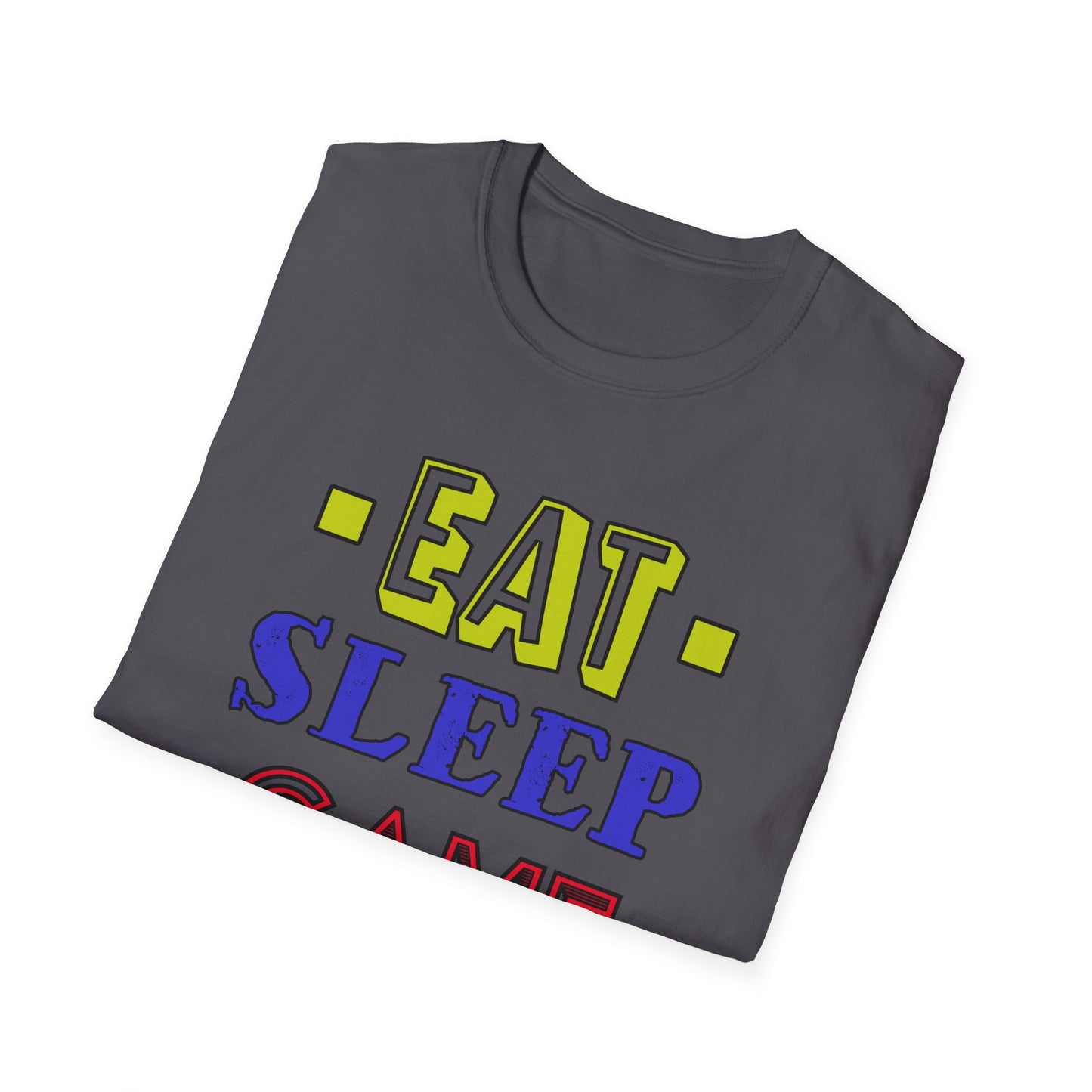 Eat Sleep Game Repeat- Men's Softstyle T-Shirt