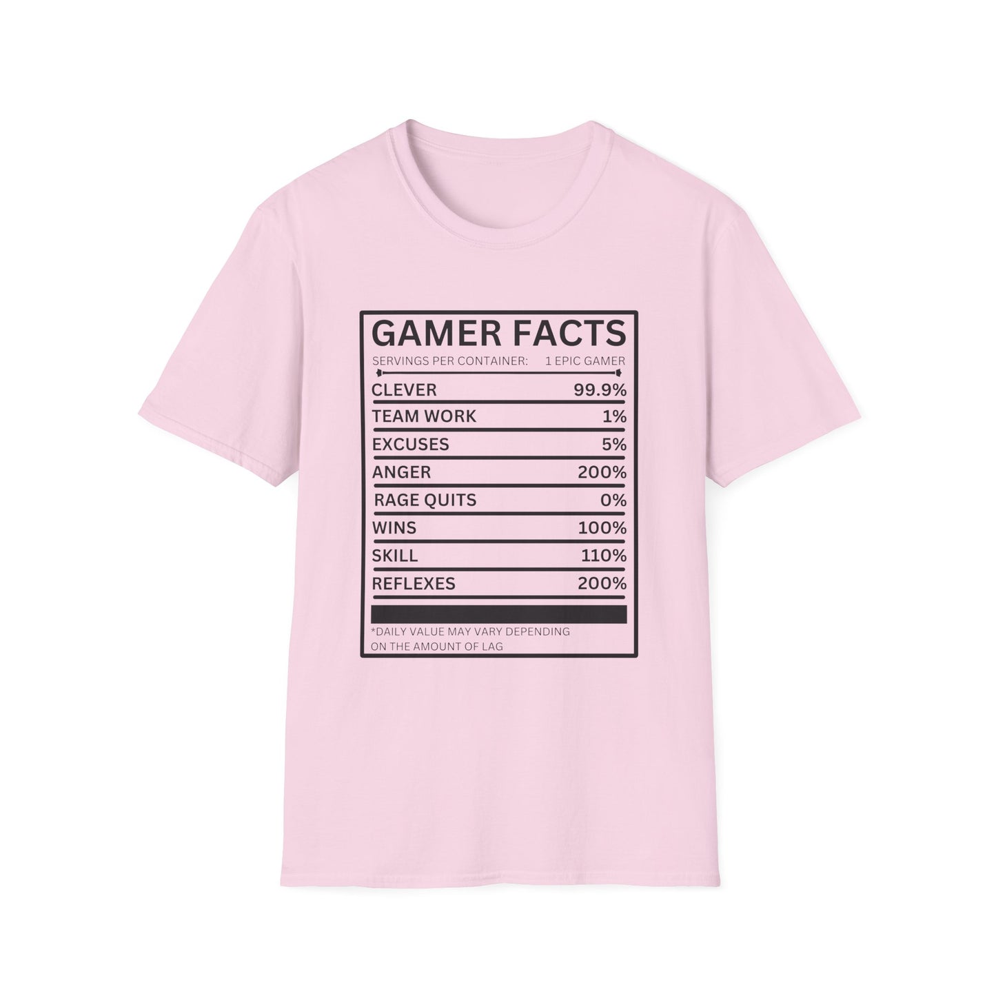 Gamer Facts- Women's Softstyle T-Shirt