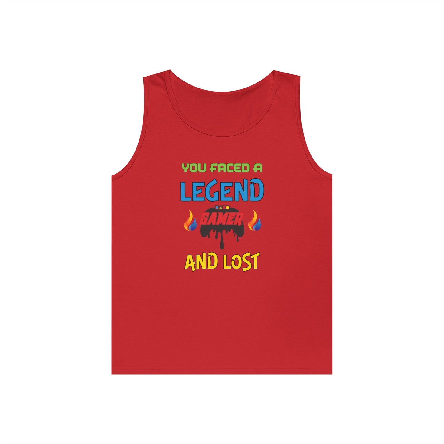 You Faced a Legend- Men's Cotton Tank Top