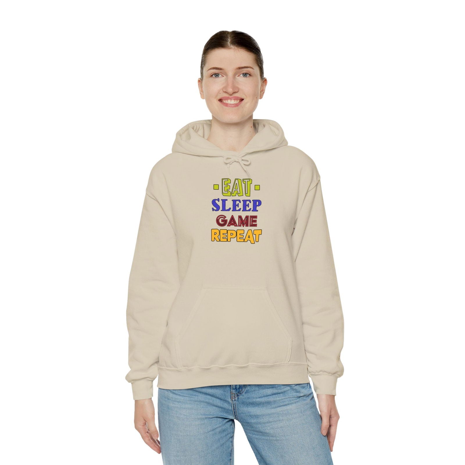 Eat Sleep Game Repeat- Women's Hoodie - Boss Mode Fashion LLC