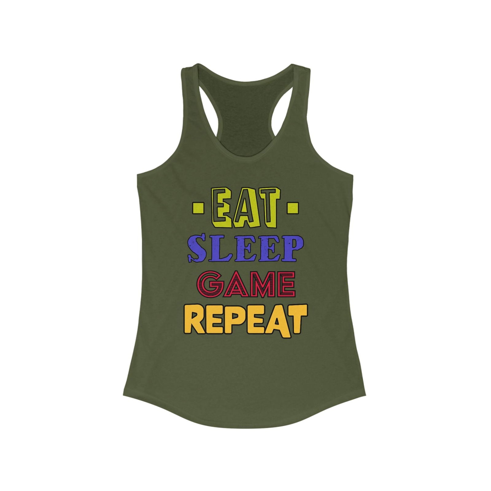 Eat Sleep Game Repeat- Women's Tank - Boss Mode Fashion LLC