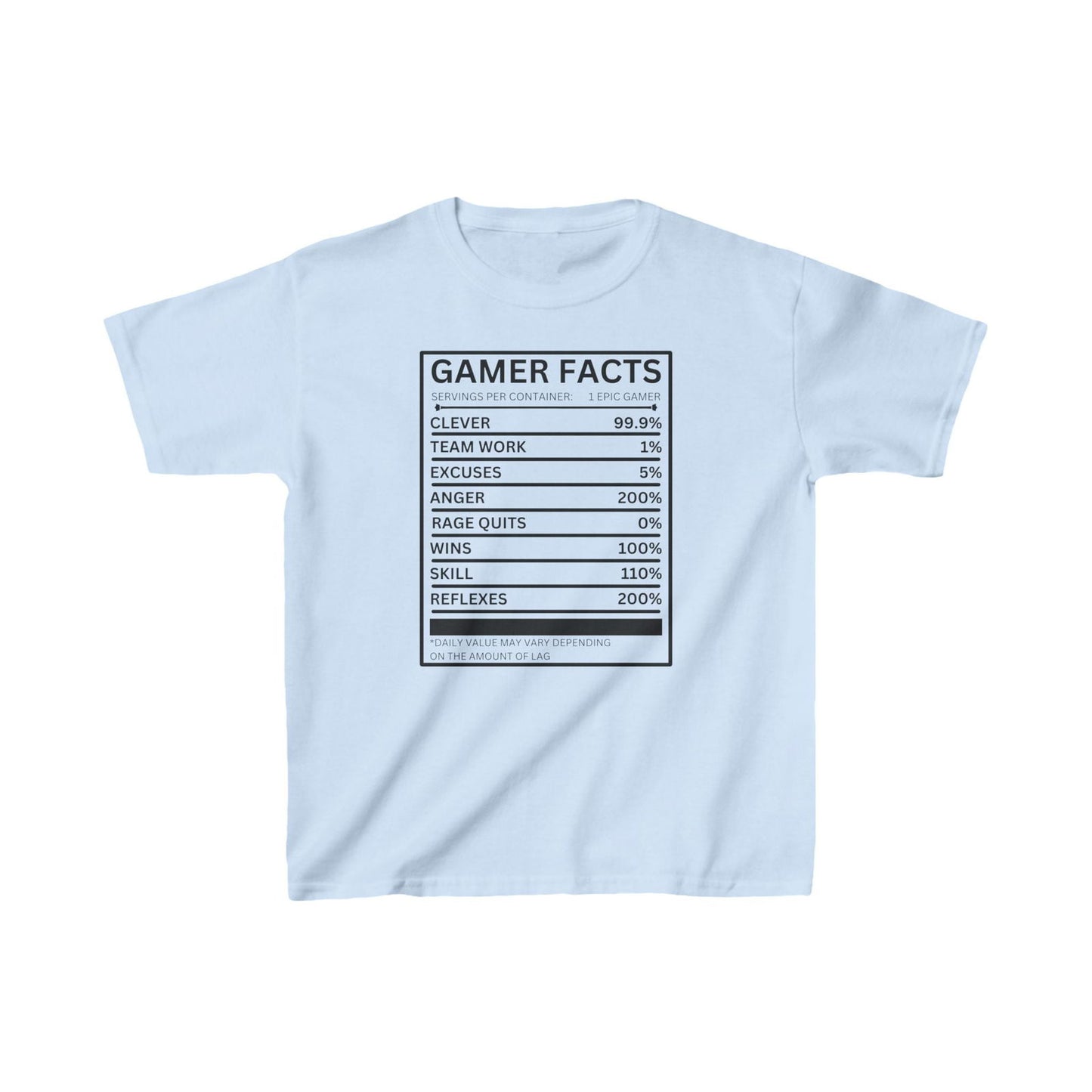 Gamer Facts- Kids Heavy Cotton™ Tee - Boss Mode Fashion LLC