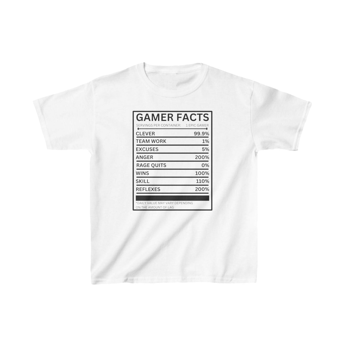 Gamer Facts- Kids Heavy Cotton™ Tee - Boss Mode Fashion LLC