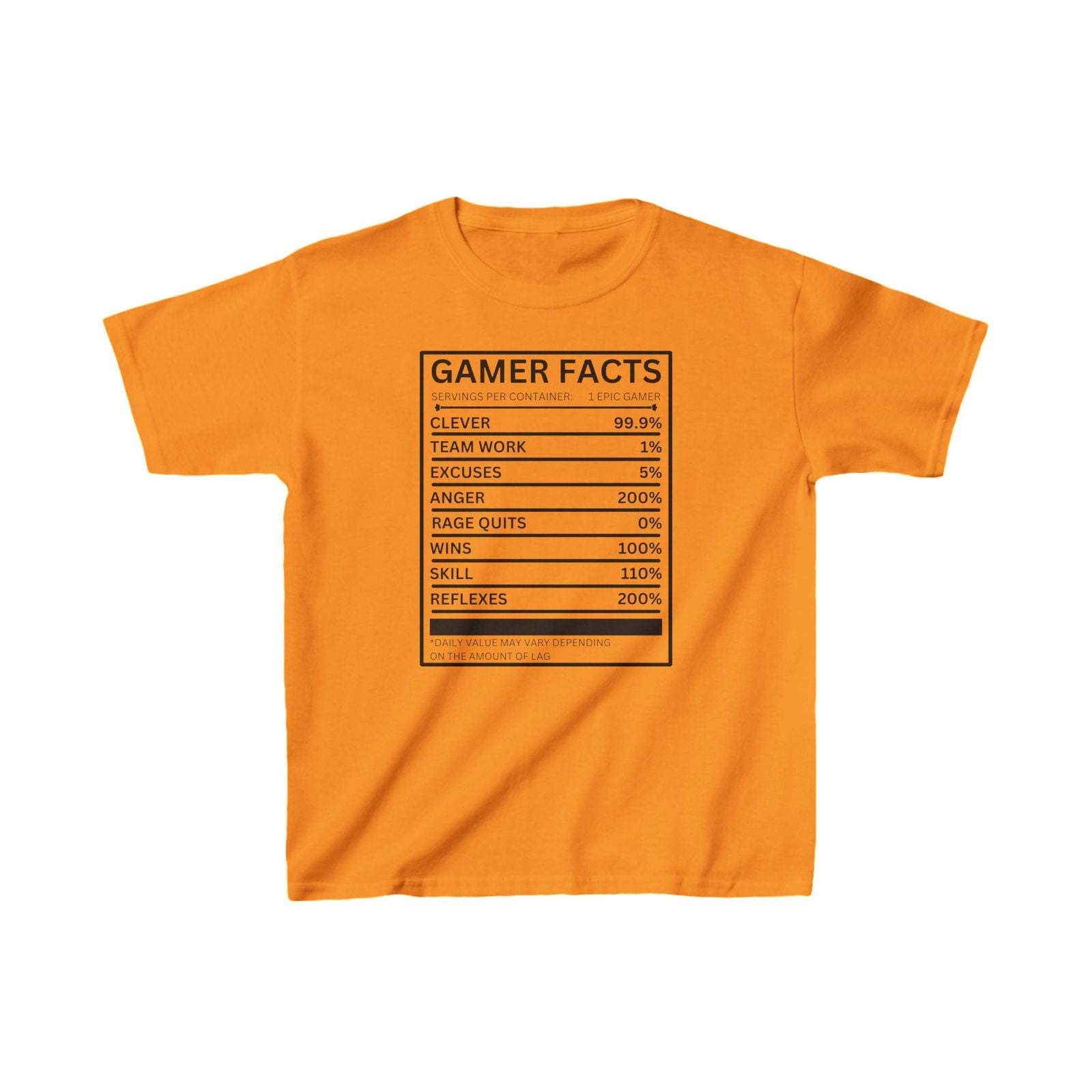 Gamer Facts- Kids Heavy Cotton™ Tee - Boss Mode Fashion LLC