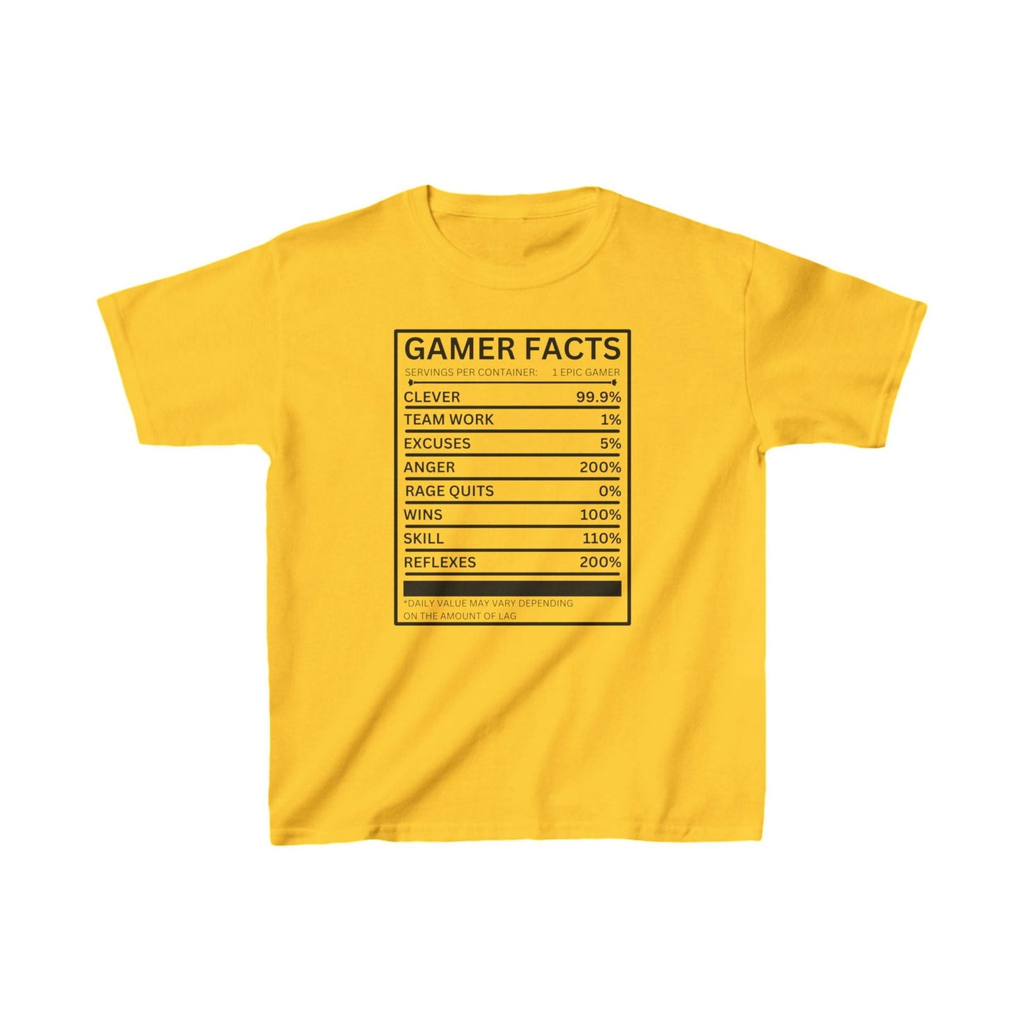 Gamer Facts- Kids Heavy Cotton™ Tee - Boss Mode Fashion LLC