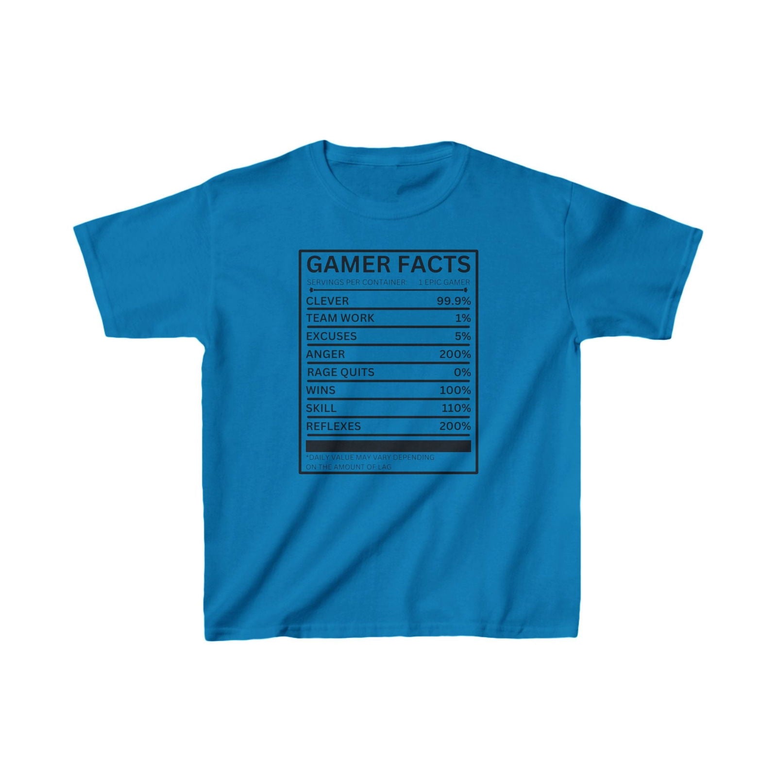 Gamer Facts- Kids Heavy Cotton™ Tee - Boss Mode Fashion LLC