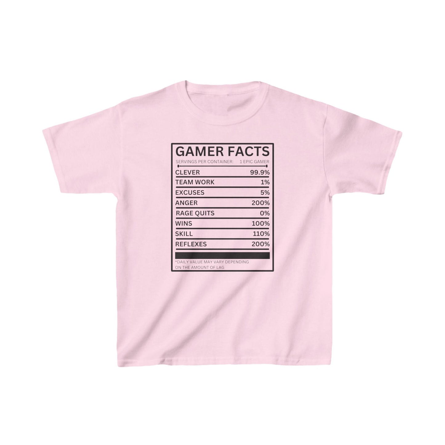 Gamer Facts- Kids Heavy Cotton™ Tee - Boss Mode Fashion LLC