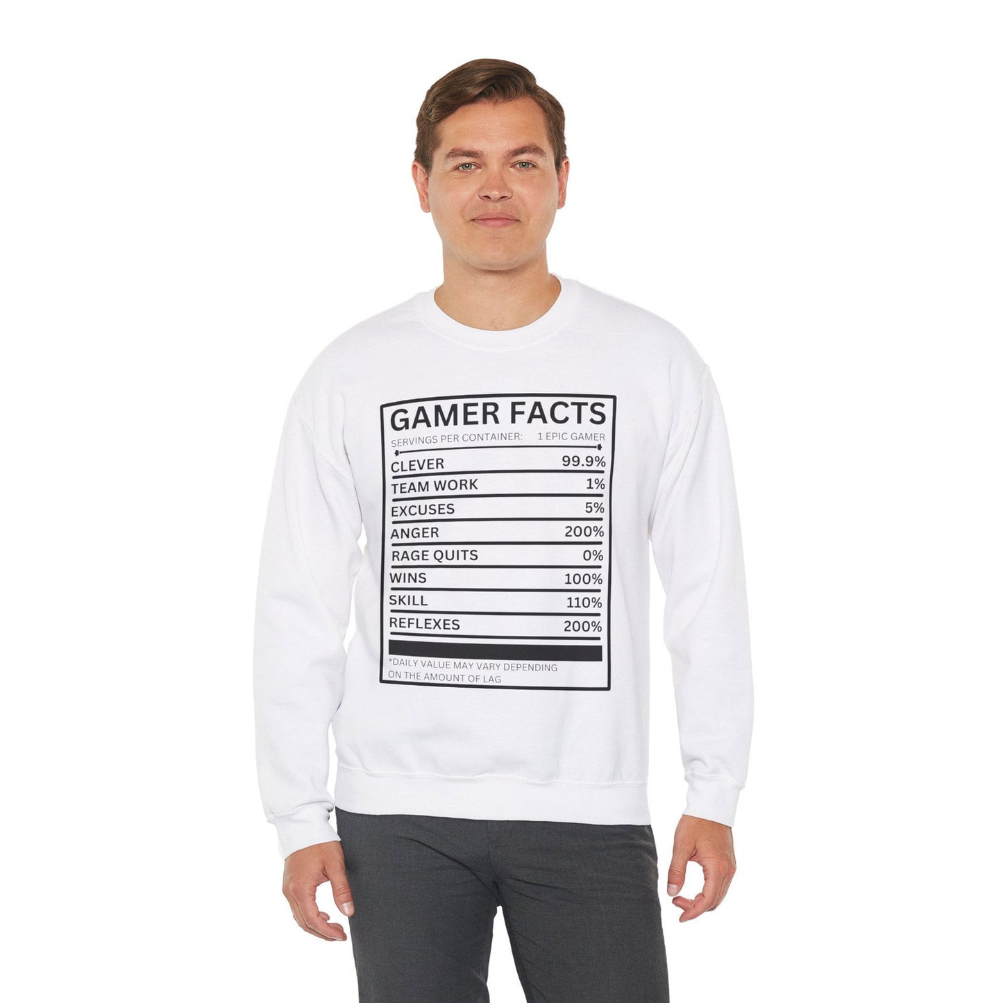 Gamer Facts- Men's Sweatshirt - Boss Mode Fashion LLC