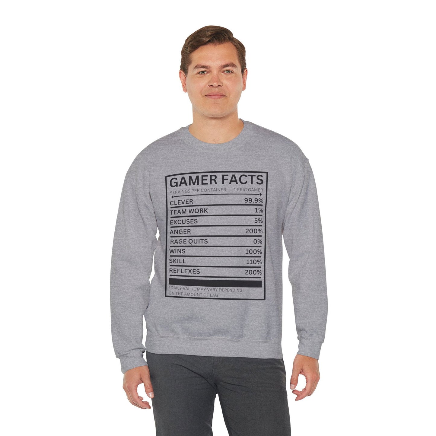 Gamer Facts- Men's Sweatshirt - Boss Mode Fashion LLC